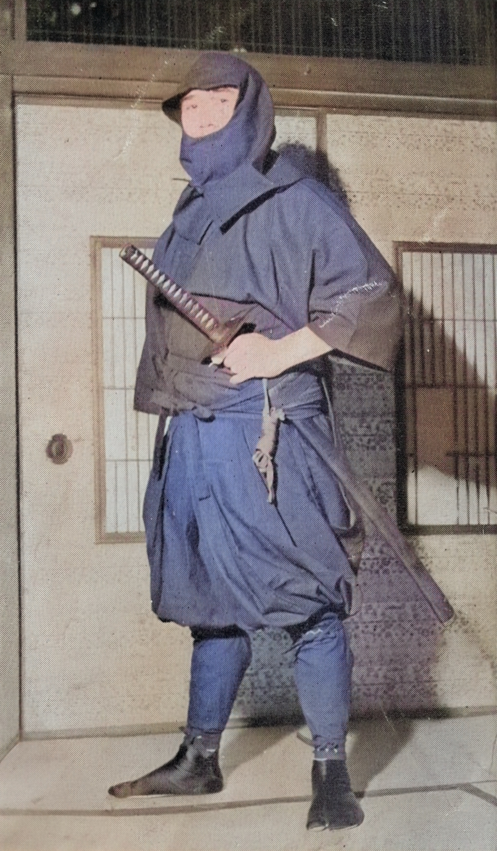 The author in his Ninja suit