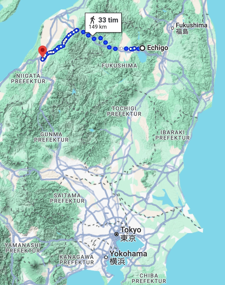 Uesugi Ninja territory between Echigo and Shinano